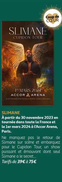 slimane cupidon tour accor arena