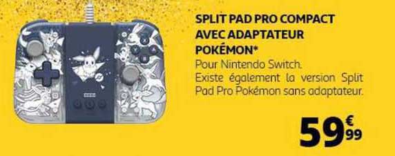 split pad pro compact avec adaptateur pokémon