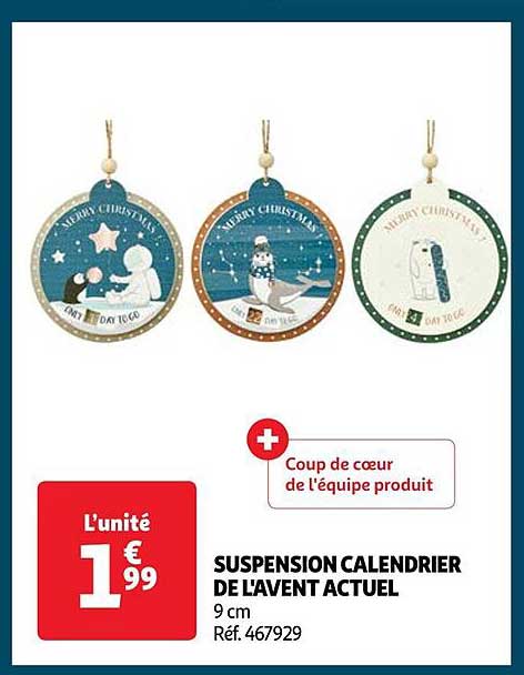 suspension calendrier de l'avent actuel