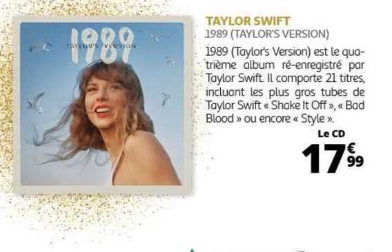 taylor swift 1989 (taylor's version)