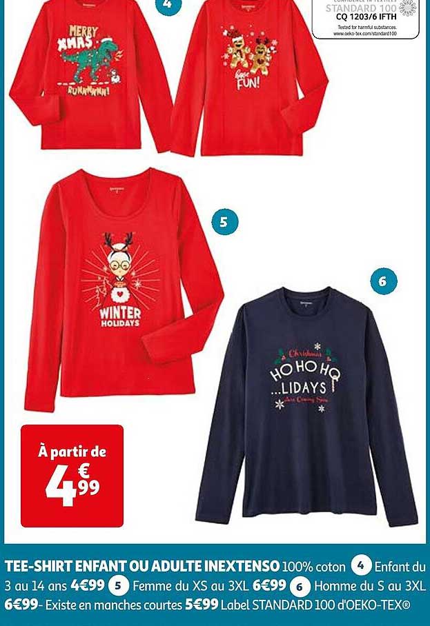 tee-shirt enfant ou adulte inextenso