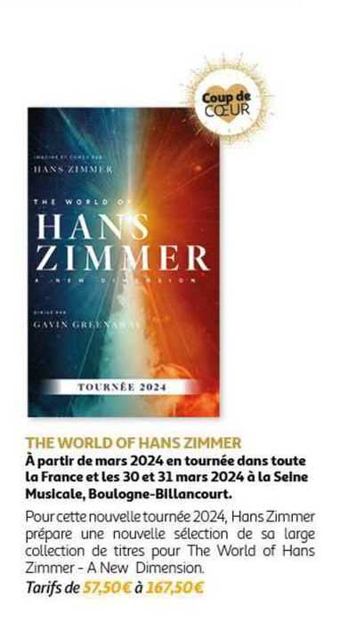 the world of hans zimmer tournée 2024