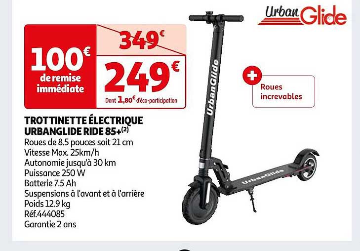 Trottinette électrique Urbanglide Ride 85+