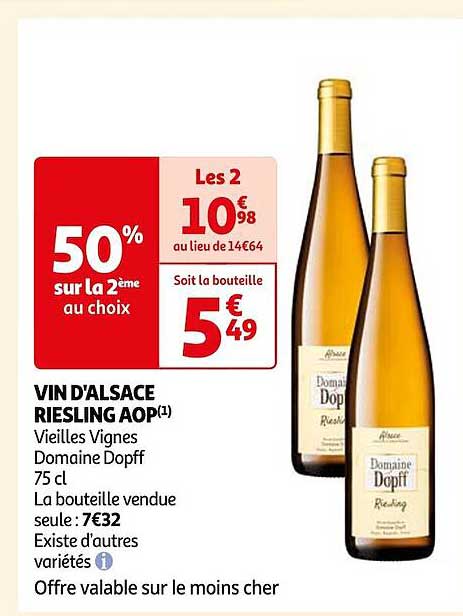vin d'alsace riesling aop vieilles vignes domaine depff