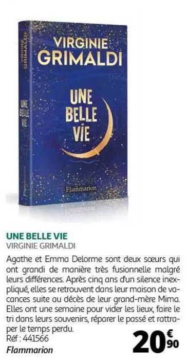 virginie grimaldi - une belle vie