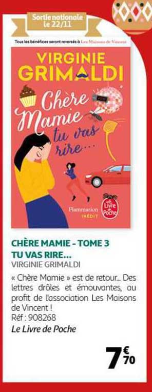 virginie grimaldi chère mamie - tome 3 tu vas rire