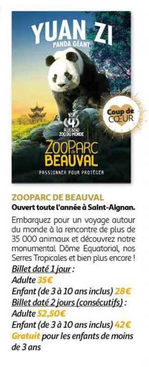 zoo-parc de beauval ouvert toute l'année à saint-algnan