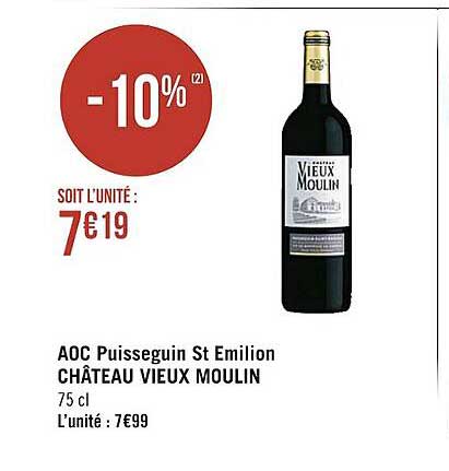 aoc puisseguin st émilion château vieux moulin