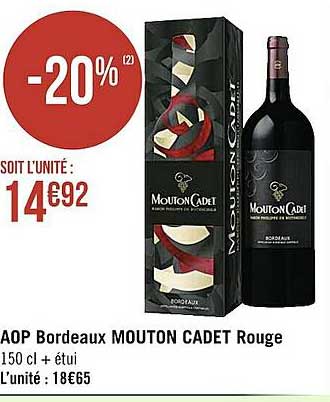 aop bordeaux mouton cadet rouge