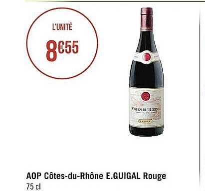 aop côtes-du-rhône e.guigal rouge