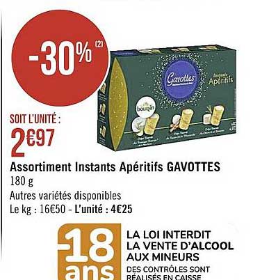 assortiment instants apéritifs gavottes