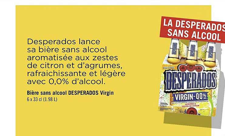 Bière Sans Alcool Desperados Virgin
