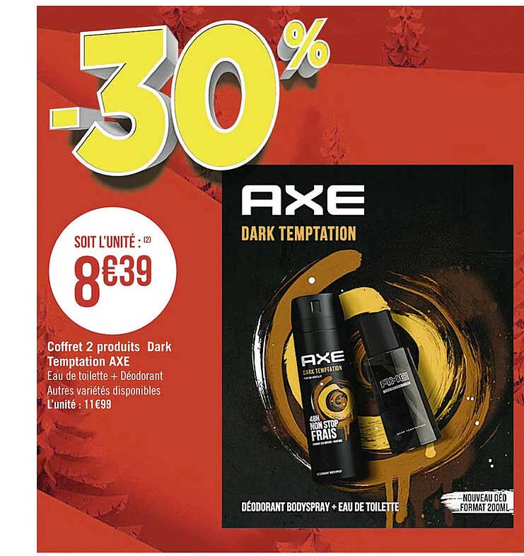 coffret 2 produits dark temptation axe
