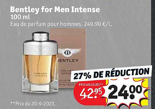 eau de parfum pour hommes bentley for men intense