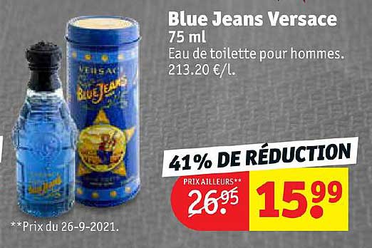eau de toilette pour hommes blue jeans versace