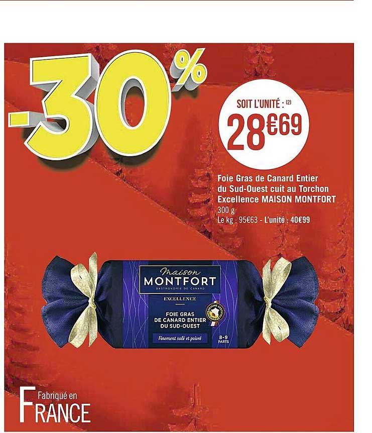 foie gras de canard entier du sud-ouest cuit au torchon excellence maison montfort