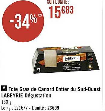 foie gras de canard entier du sud-ouest labeyrie dégustation