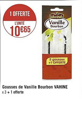 gousses de vanille bourbon vahiné