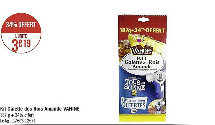 kit galette des rois amande vahiné