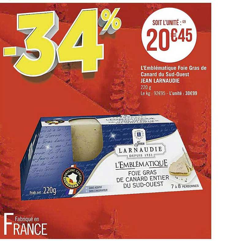 L'emblématique Foie Gras De Canard Du Sud-ouest Jean Larnaudie
