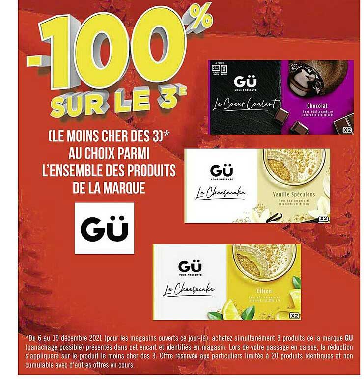 l'ensemble des produits de la marque gü