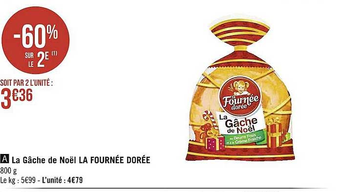 la gâche de noël la fournée dorée