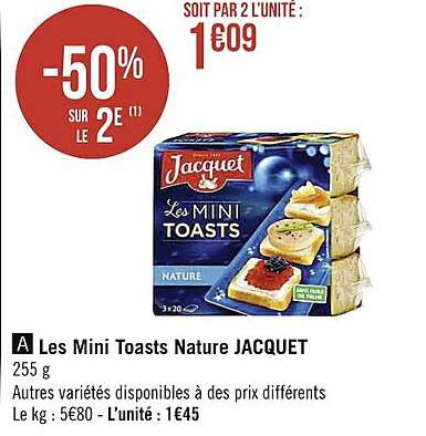 Les Mini Toasts Nature Jacquet