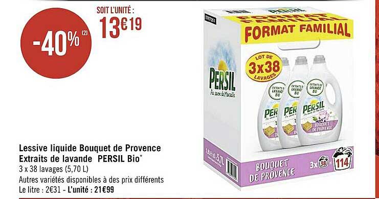 Lessive Liquide Bouquet De Provence Extraits De Lavande Persil Bio