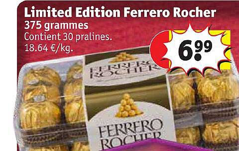 limited edition ferrero rocher
