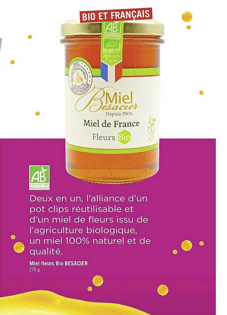Miel Fleurs Bio Besacier