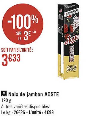 Noix De Jambon Aoste