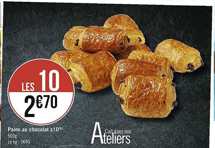 Pains Au Chocolat X10