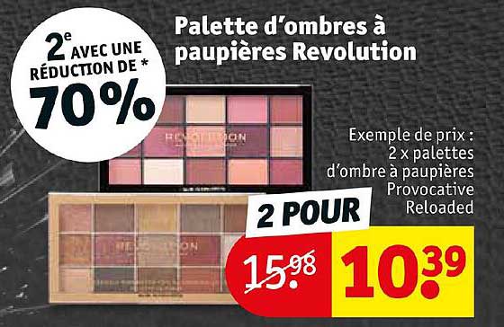 palette d'ombres à paupières revolution