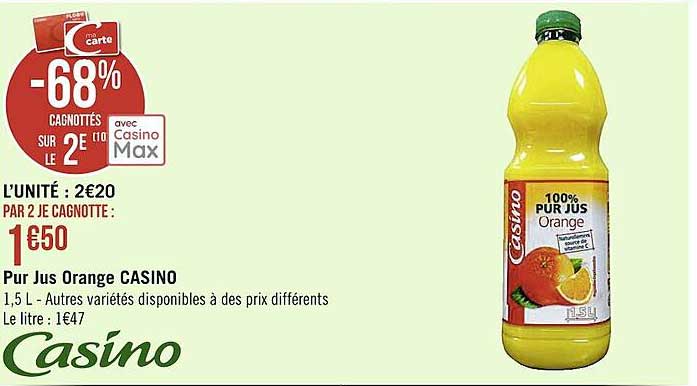 Pur Jus Orange Casino