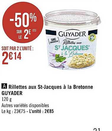 rillettes aux st-jacques à la bretonne guyader