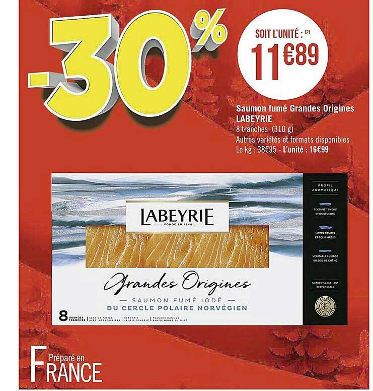 saumon fumé grandes origines labyrie