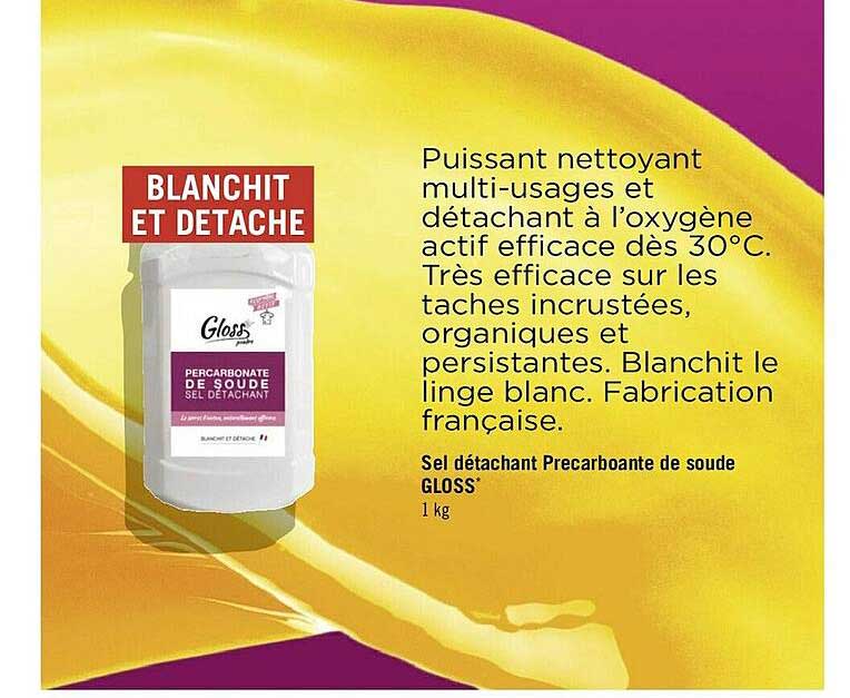 Sel Détachant Percarbonate De Soude Gloss