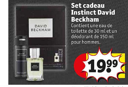 set cadeau instinct david beckham