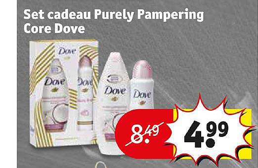 set cadeau purely pampering core dove