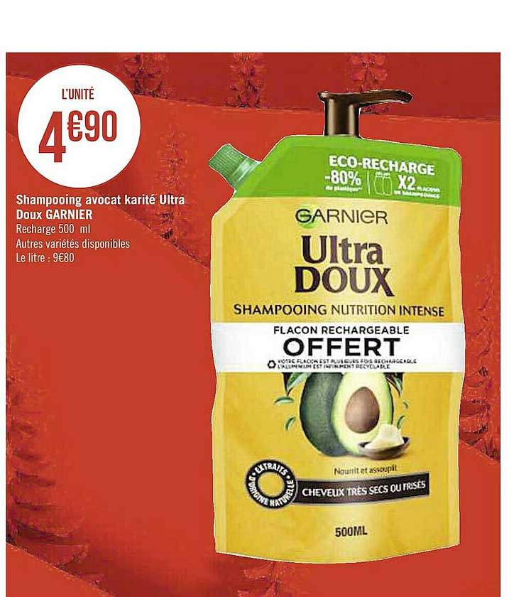 Shampooing Avocat Karité Ultra Doux Garnier