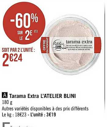 tarama extra l'atelier blini