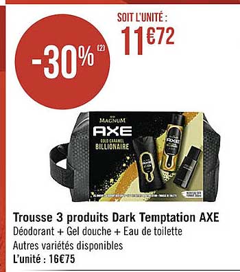 trousse 3 produits dark temptation axe