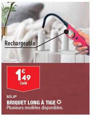 briquet long à tige nola