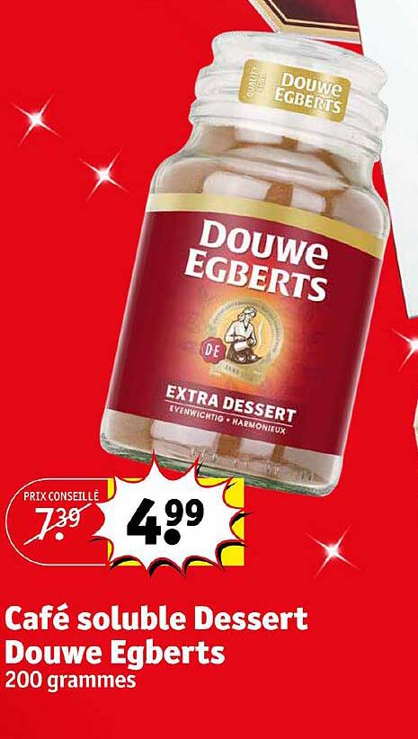 café soluble dessert douwe egberts