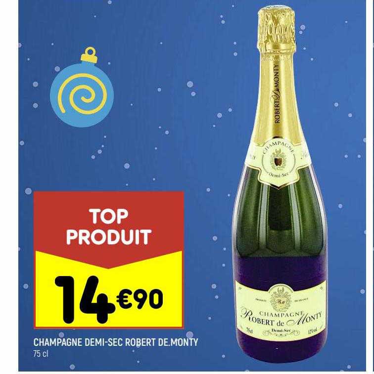 champagne demi-sec robert de monty