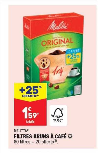 Filtres Bruns à Café Melitta