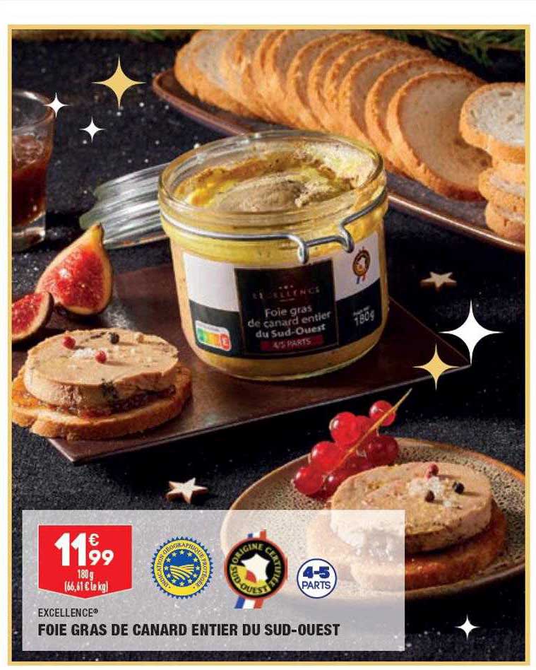 Foie Gras De Canard Entier Du Sud-ouest Excellence