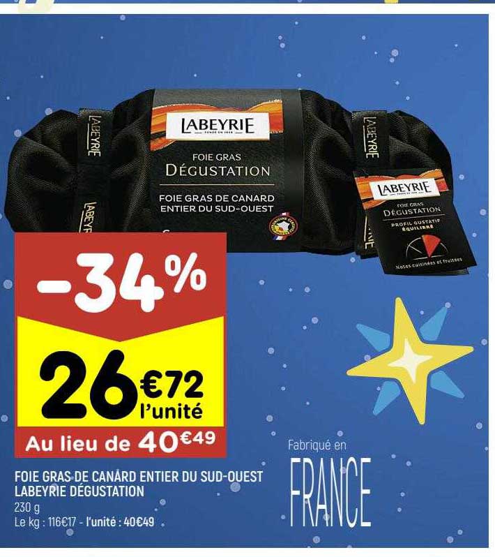 foie gras de canard entier du sud-ouest labeyrie dégustation