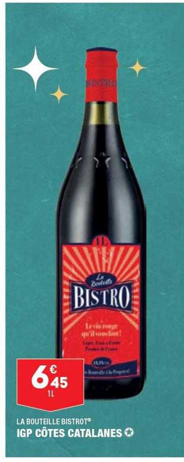 igp côtes catalanes la bouteille bistrot