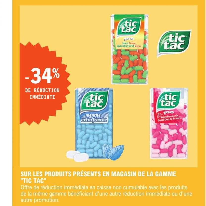 la gamme "tic tac"